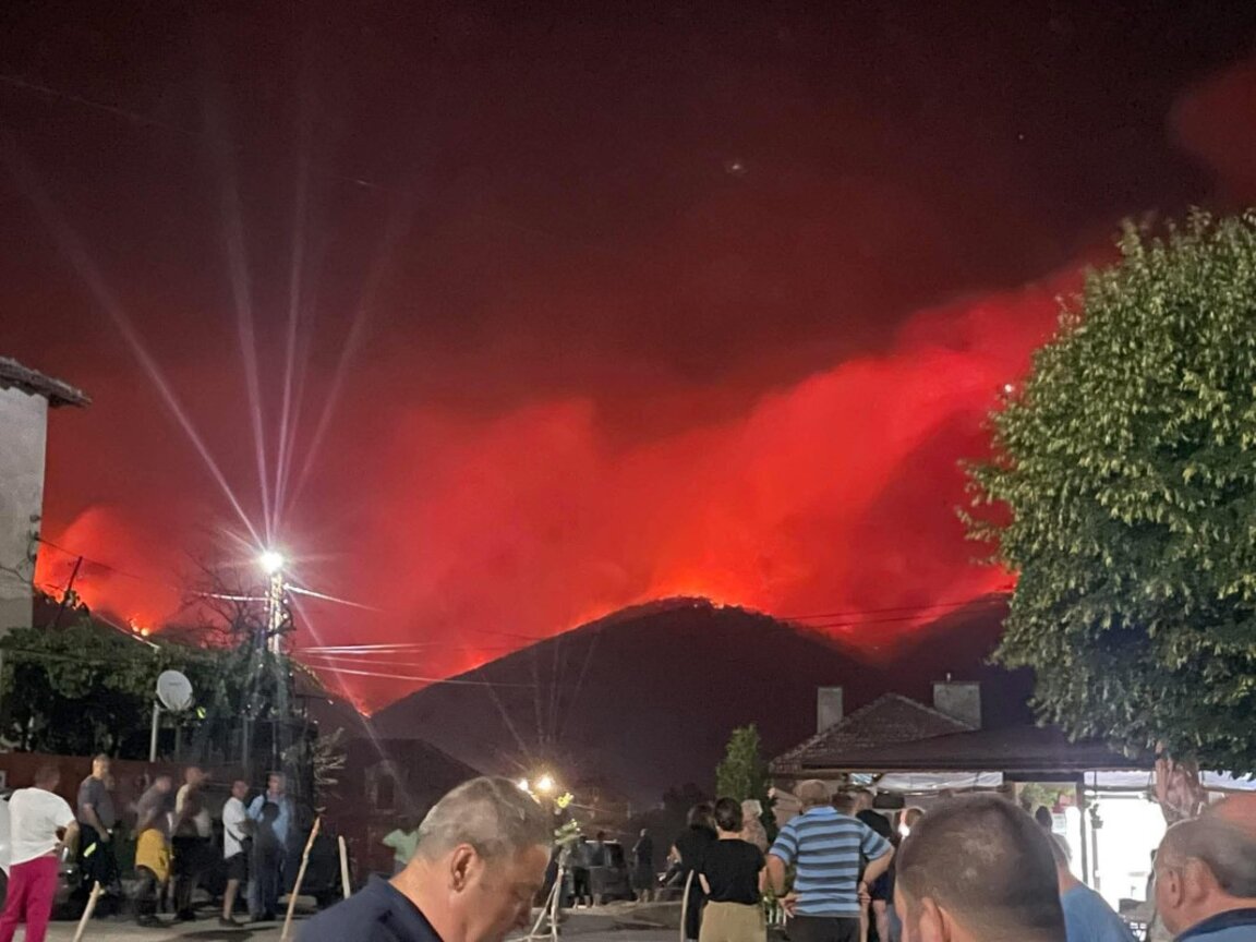 Aufnahme vom Dorf Ploski