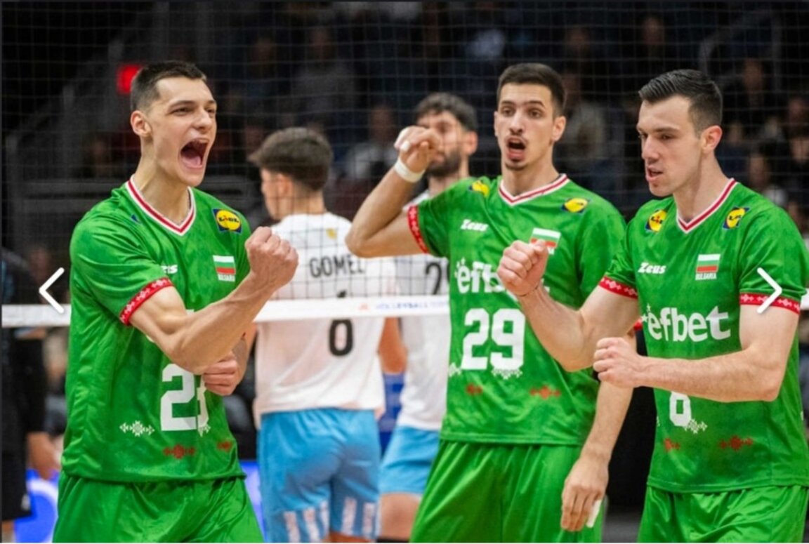 Bulgaria’s volleyball team defeats Germany at Volleyball Nations League tournament