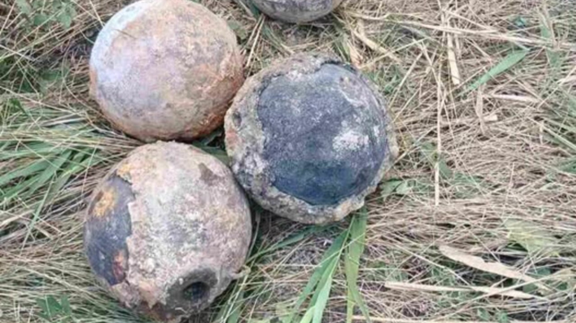 Tuna'da ortaya çıkan dört adet top mermisi etkisiz hale getirildi