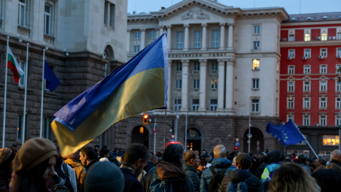 Protest la Sofia față de reacția autorităților la criza din Marea Neagră