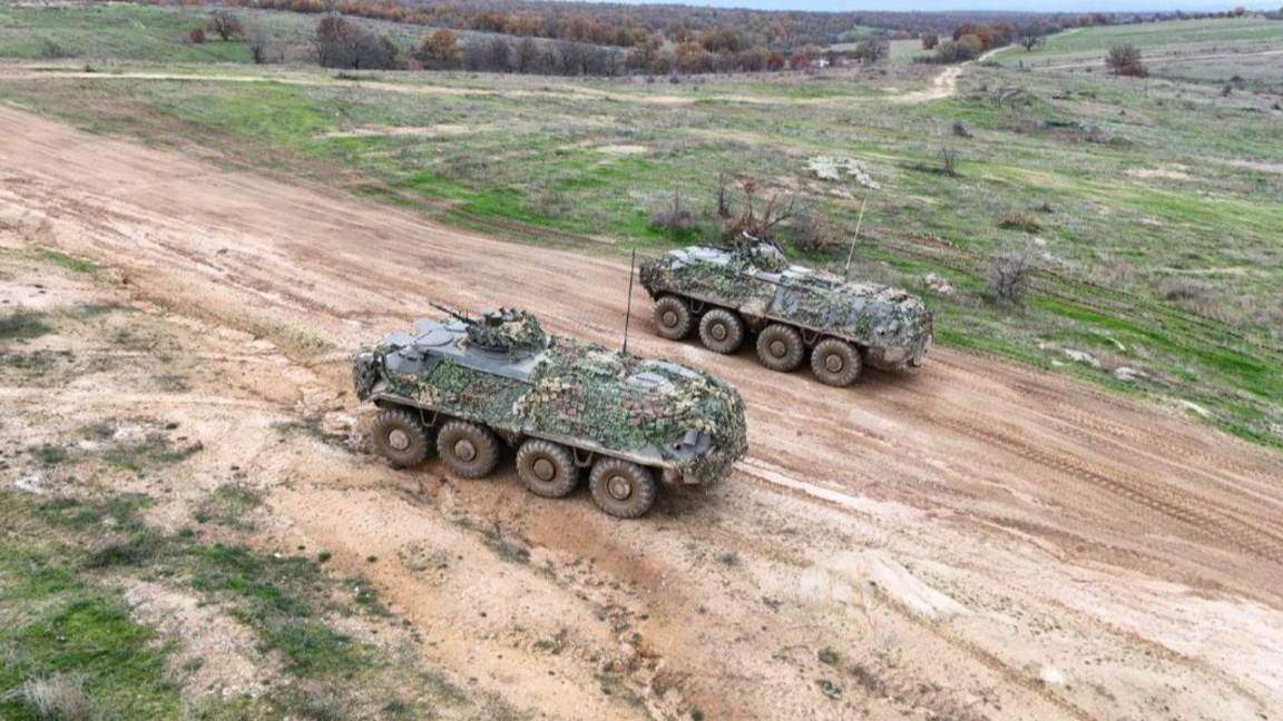 Военна техника по време на тактическо учение на учебен полигон "Корен"