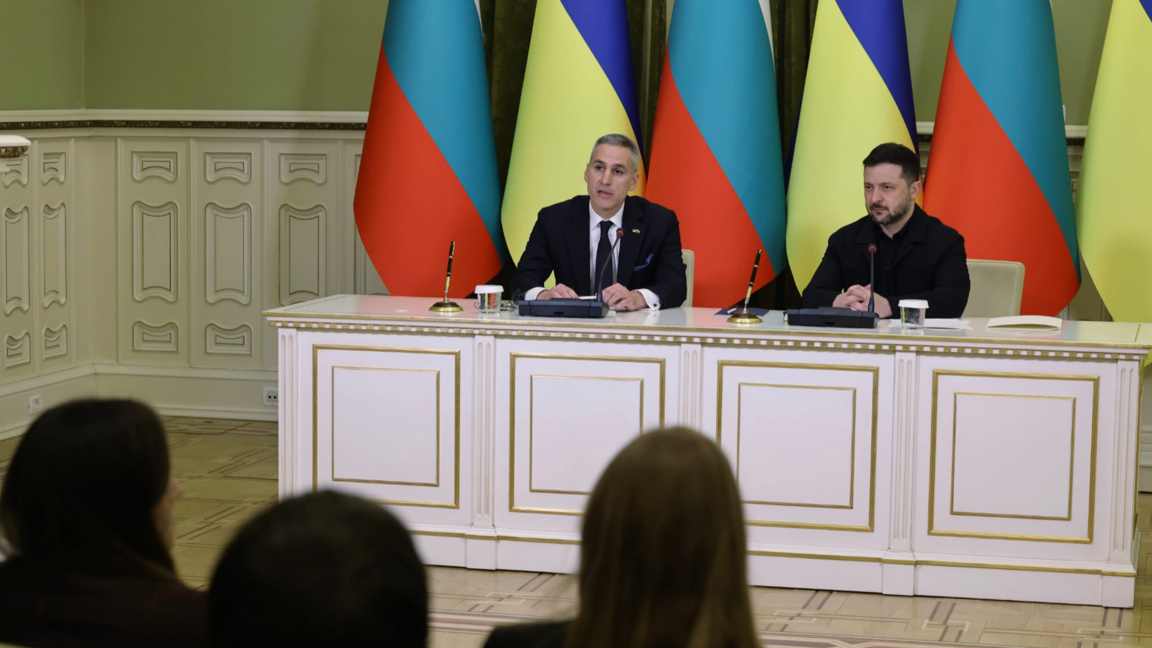 Пресконференция на Андрей Гюров и Володимир Зеленски