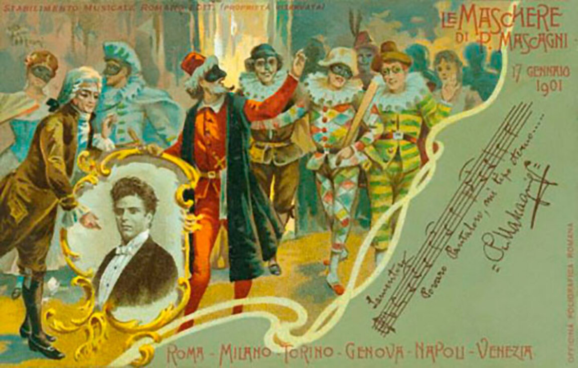 "Маските", опера в пролог и три действия от Пиетро Маскани