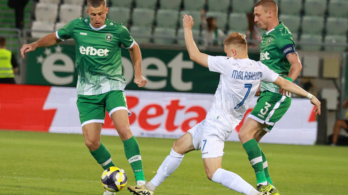 El campeón Ludogorets ganó el primer partido contra el Dinamo Minsk en la Liga de Campeones