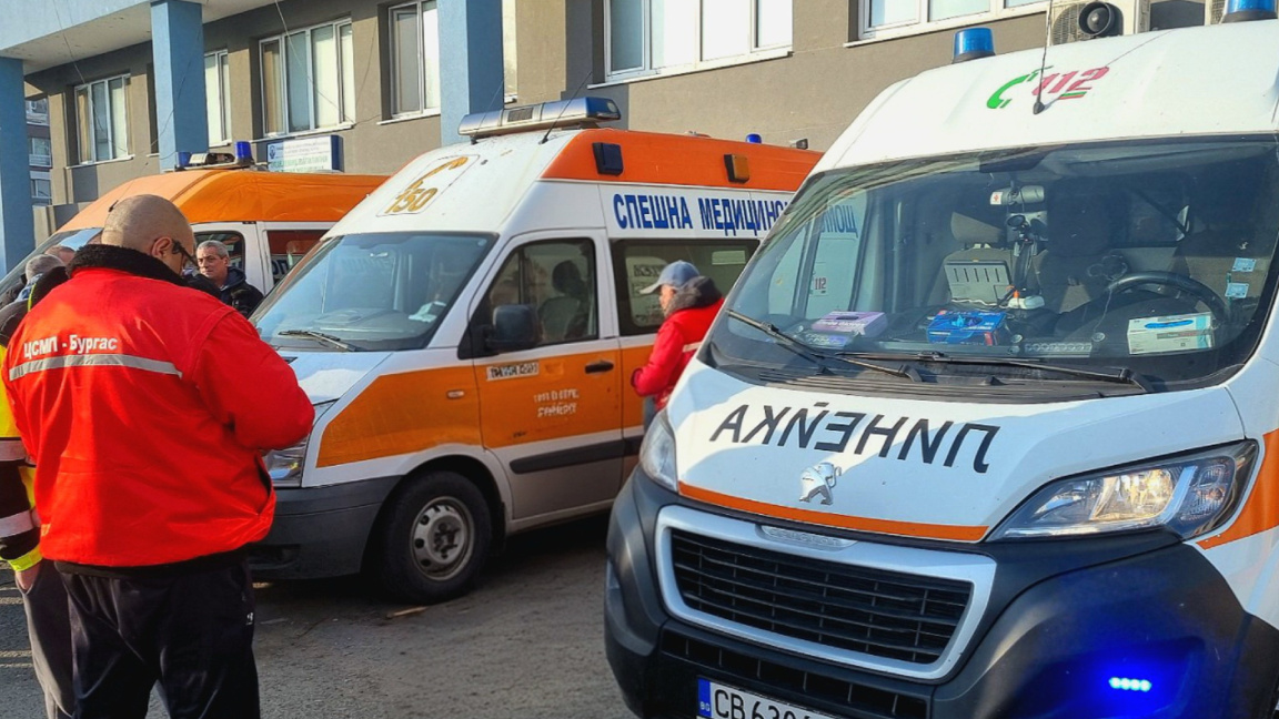 Burgas'taki ambulans şoförlerinden hız cezalarına karşı protesto 