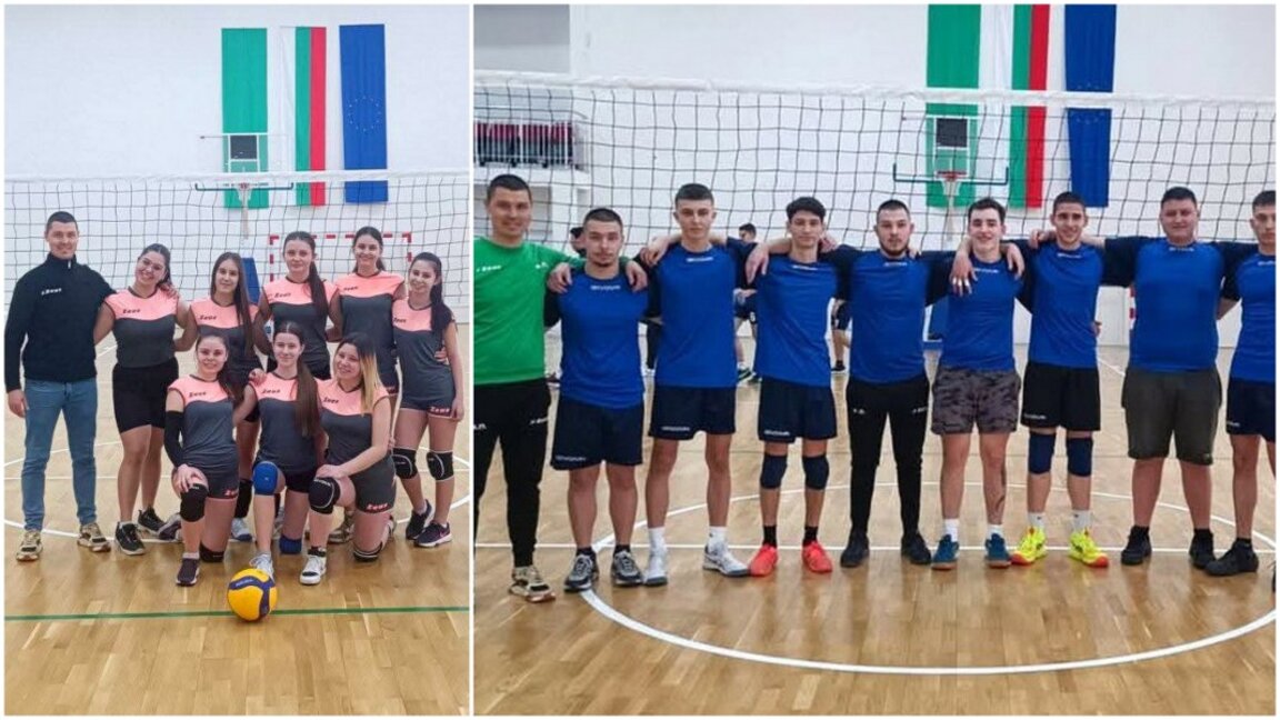 Врачанско училище с две титли по волейбол