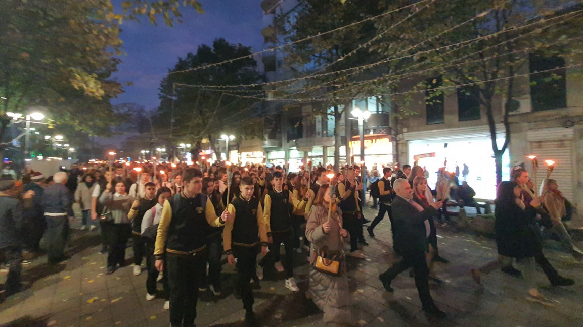 Факелно шествие за 150-ата годишнина от Априлското въстание в Бургас
