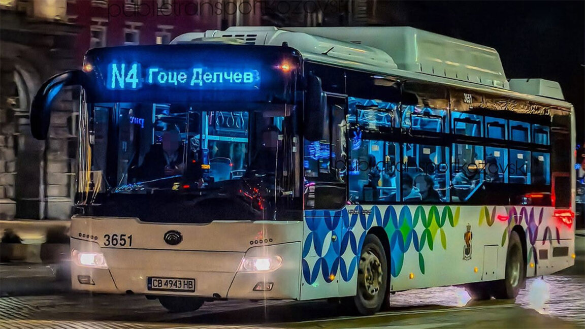 Sofia Municipality launches night bus service from airport to city centre