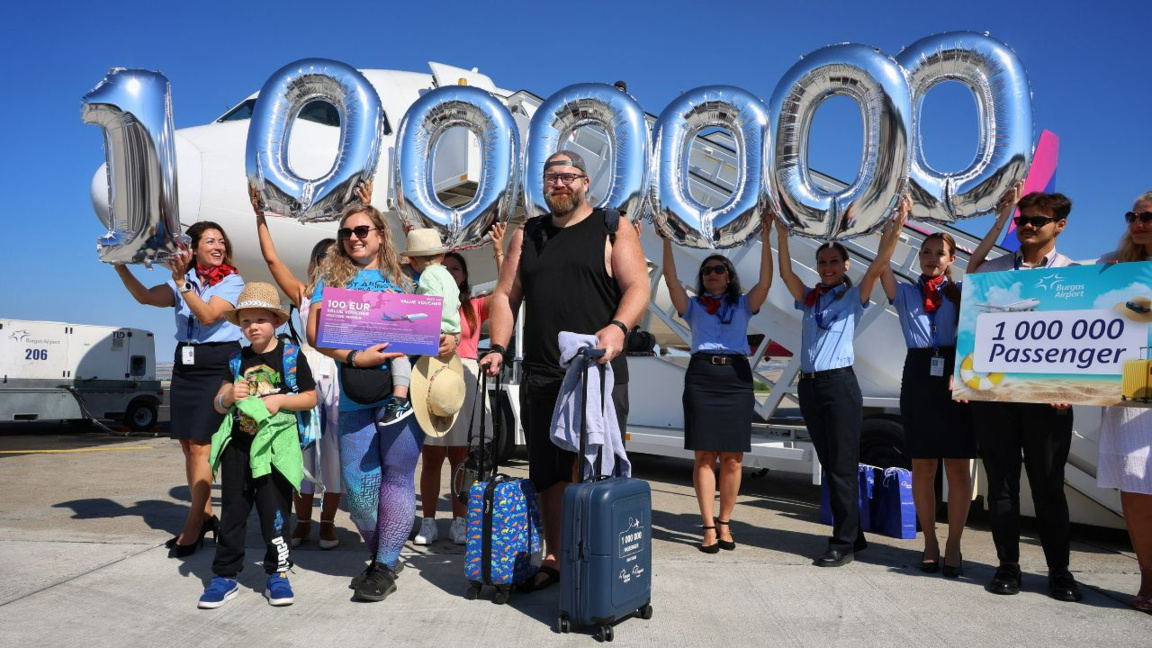 L'aéroport de Bourgas a accueilli son millionième passager de l'année