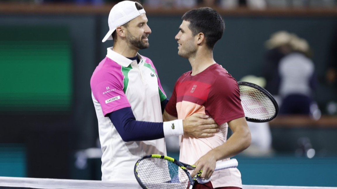 Die Auslosung in Indian Wells stellt Grigor Dimitrow Carlos Alcaraz gegenüber