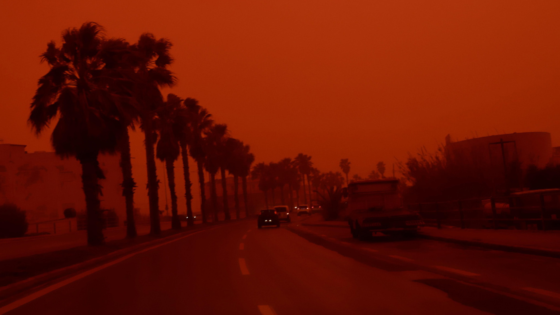 Африкански прах е покрил хоризонта в Гърция