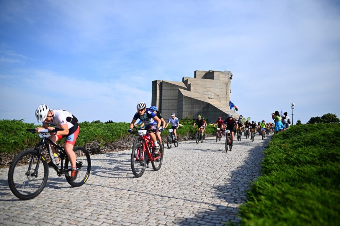 Kids cycling race organized in Shumen before the final of Tour of Bulgaria