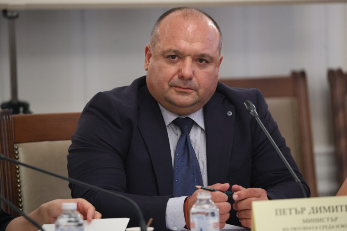 Caretaker Minister of Environment and Water Petar Dimitrov