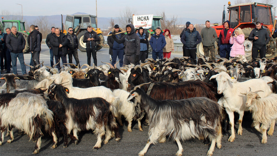Nouvelle journée d'action des agriculteurs bulgares...