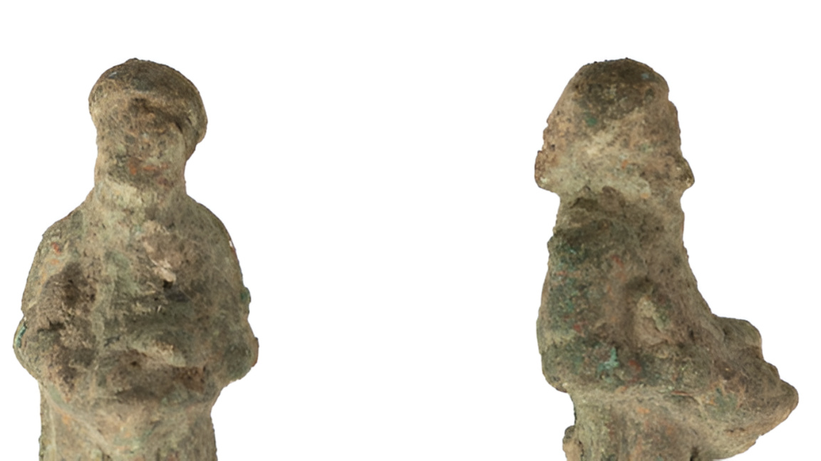 Descubren en Novae, cerca de Svishtov, una rara figura de bronce del dios Príapo