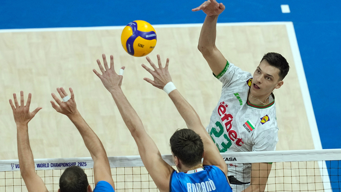 Bulgaria's Alex Nikolov is number two in world volleyball