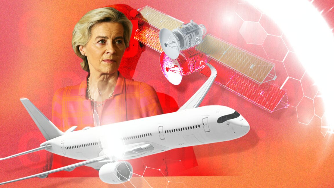 KE: Aeroplani me Ursula Von der Leyen qarkulloi mbi Plovdiv për një orë e gjysmë