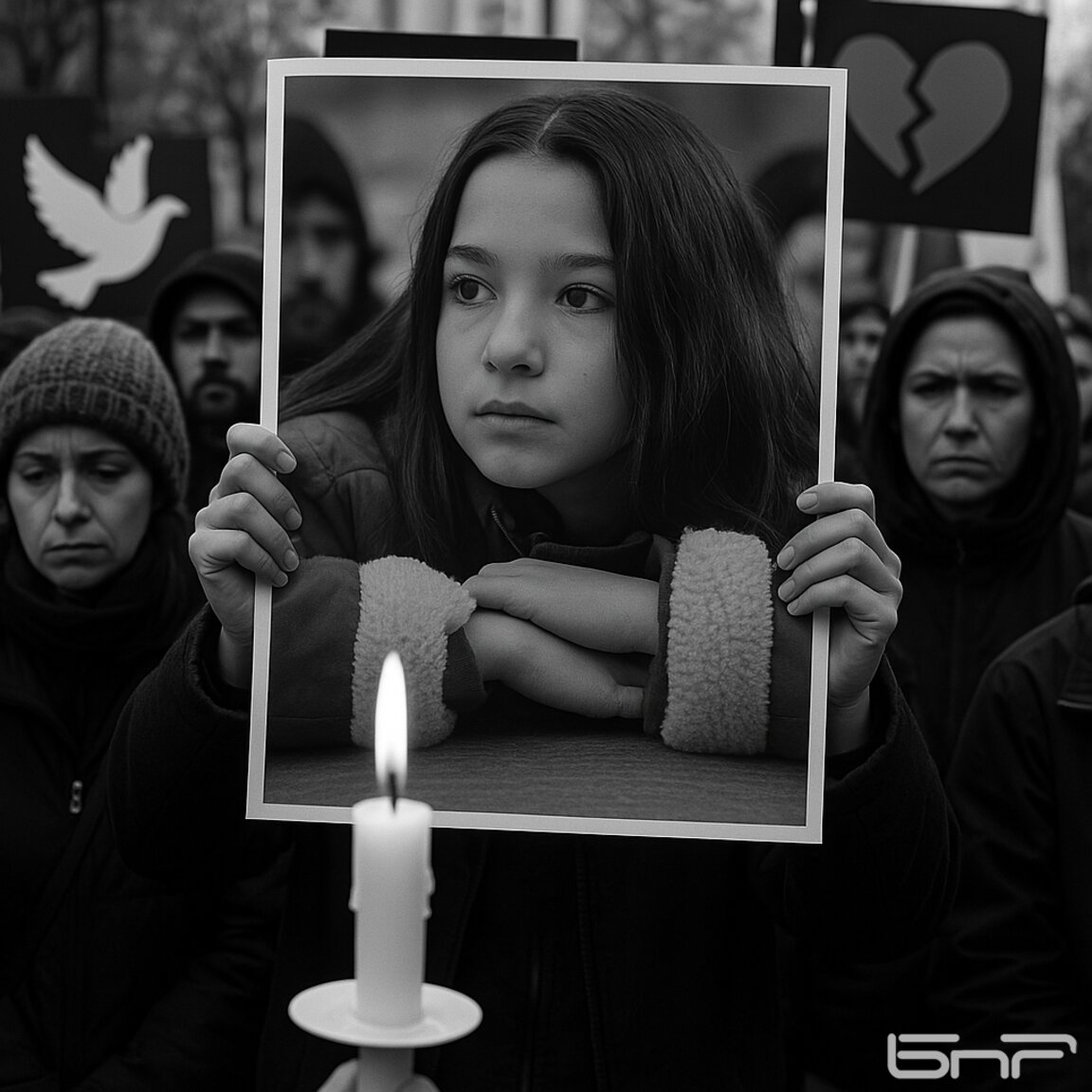 Мълчалив протест в Благоевград в памет на загинало дете