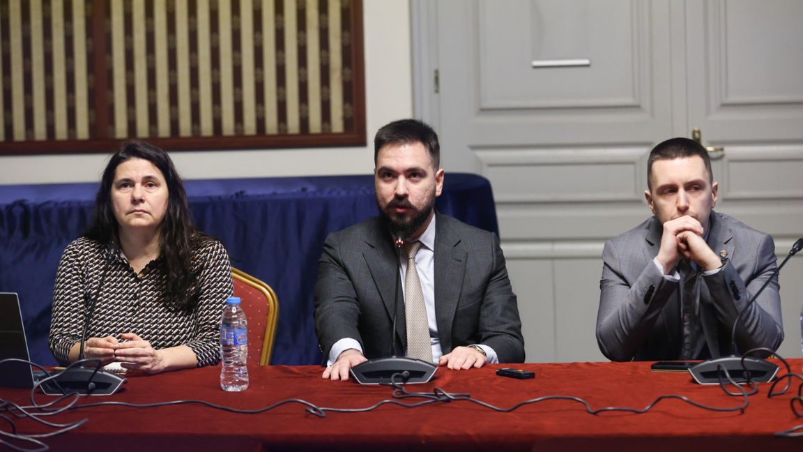 Атанаска Тодорова от ИССИО, Стоян Панчев и Георги Вулджев от ЕКИП.