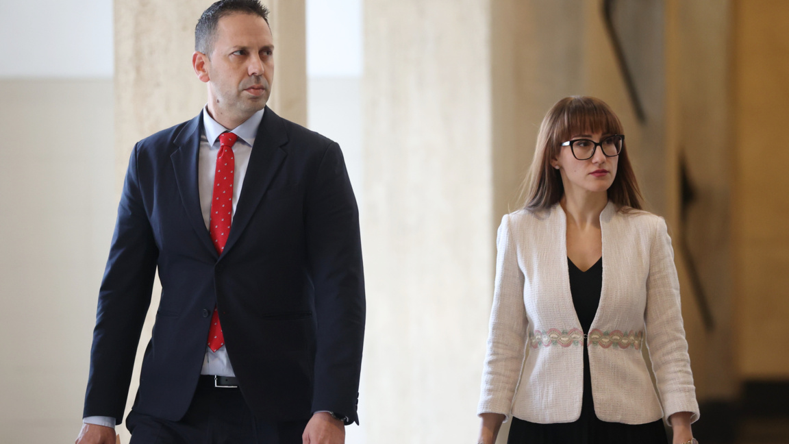 Заместник градският прокурор на София Десислава Петрова и началникът на отдел "Икономическа полиция" - СДВР комисар Илчо Благоев дадоха брифинг, 4 май 2026 г.