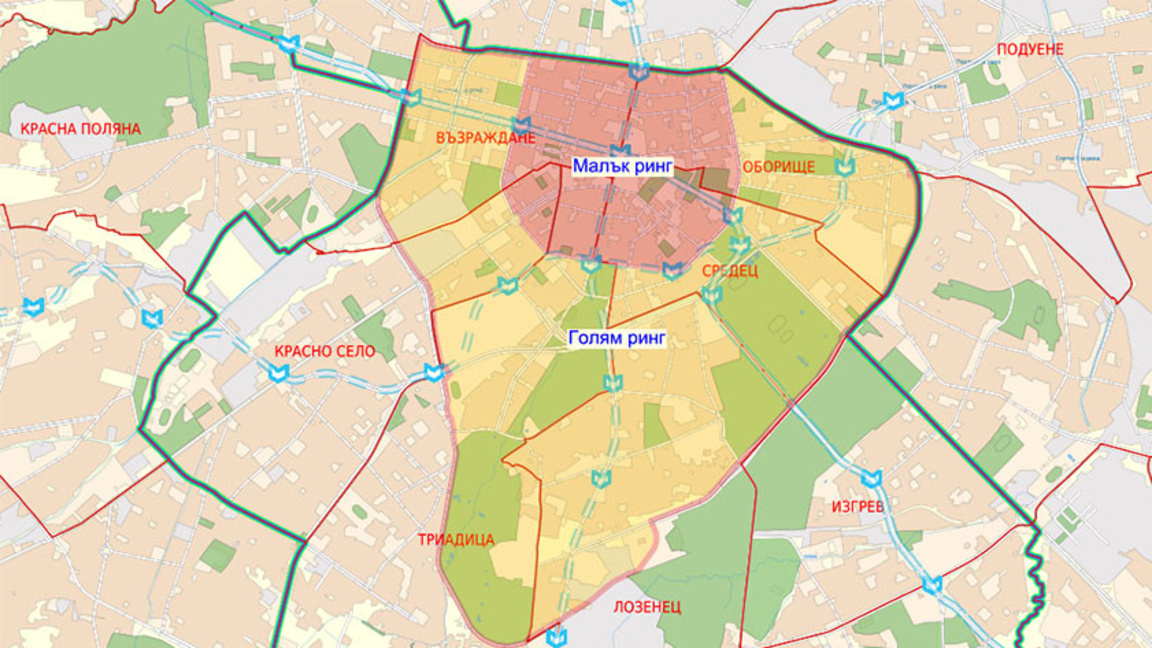 Над 3500 нарушения на забраната за влизане на стари коли в центъра на София