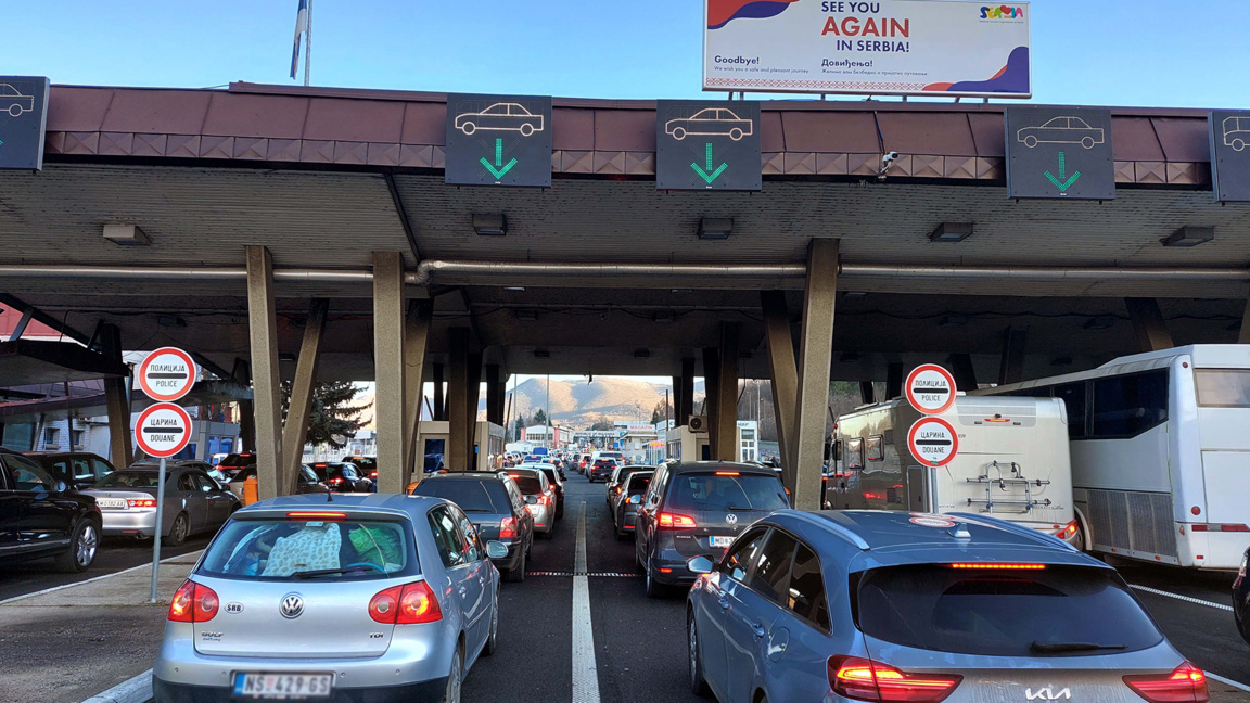 Intense car traffic through Bulgaria towards Türkiye
