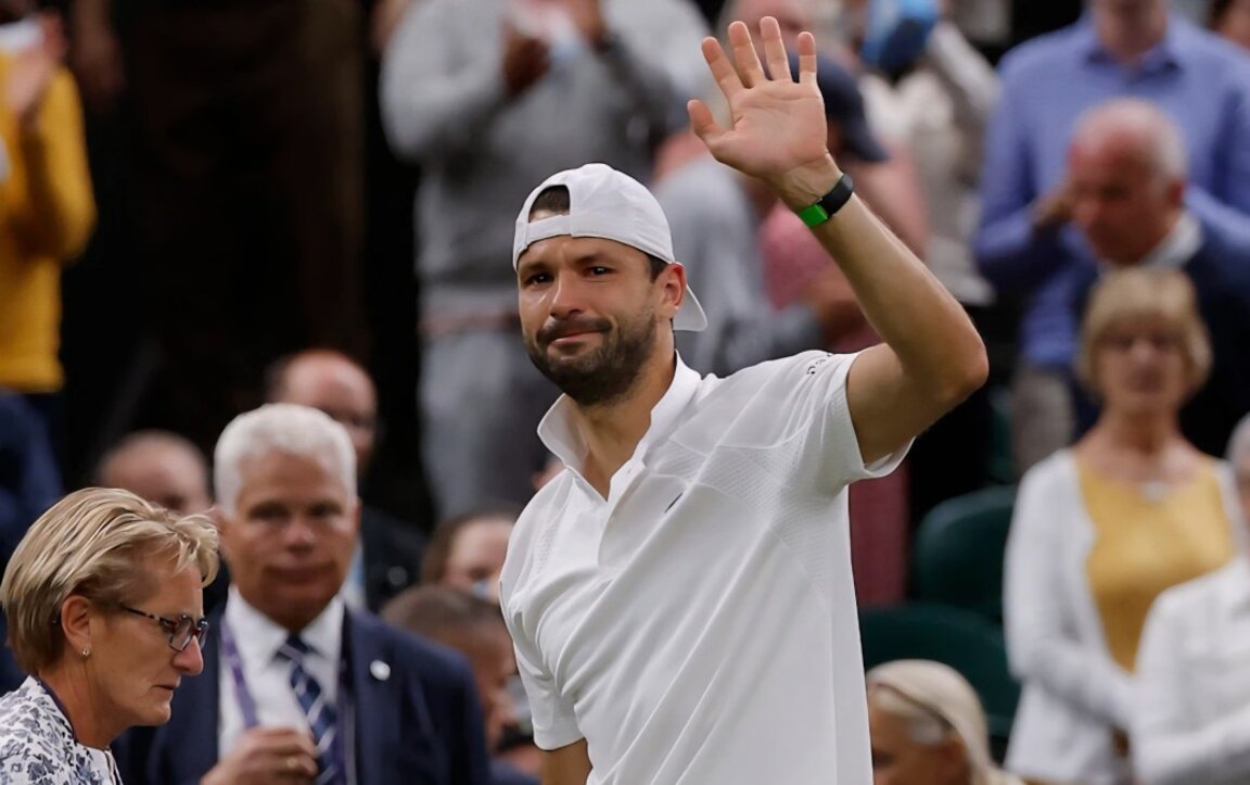 Grigor Dimitrov abandona Wimbledon por lesión cuando ganaba 2-0 en sets a Jannik Sinner