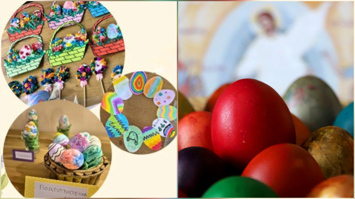 Kinder der bulgarischen Schule in Antwerpen präsentieren Oster-Ausstellung