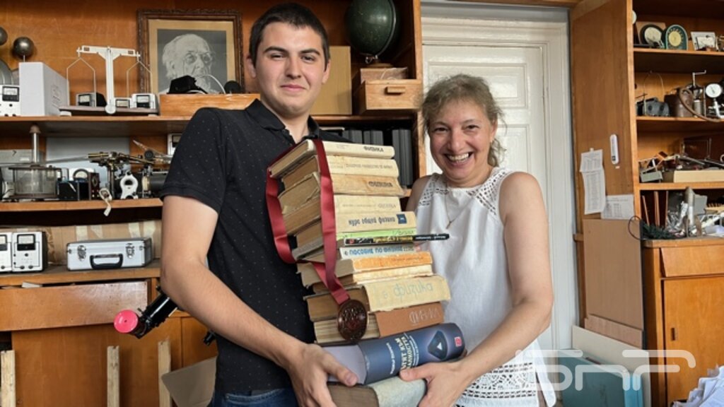 Даниела Иванова и състезателя Любослав Димов