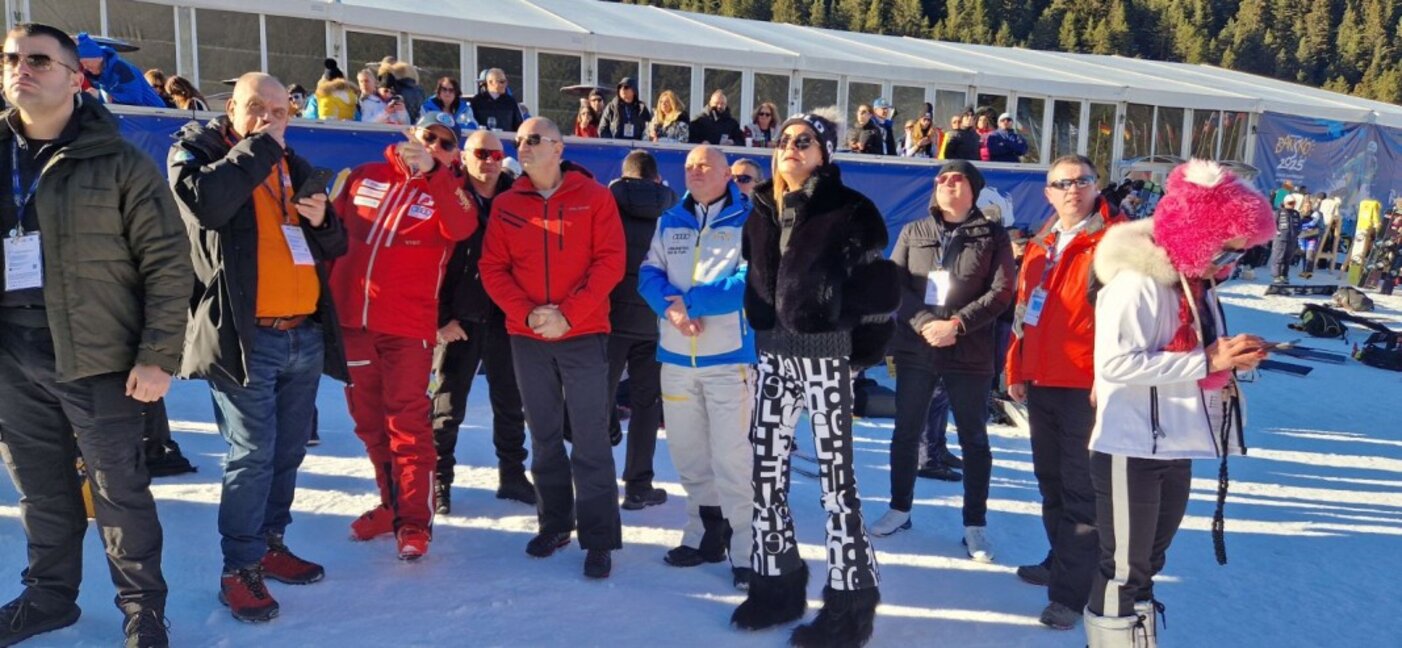 President Rumen Radev at the Snowboarding World Cup in Bansko