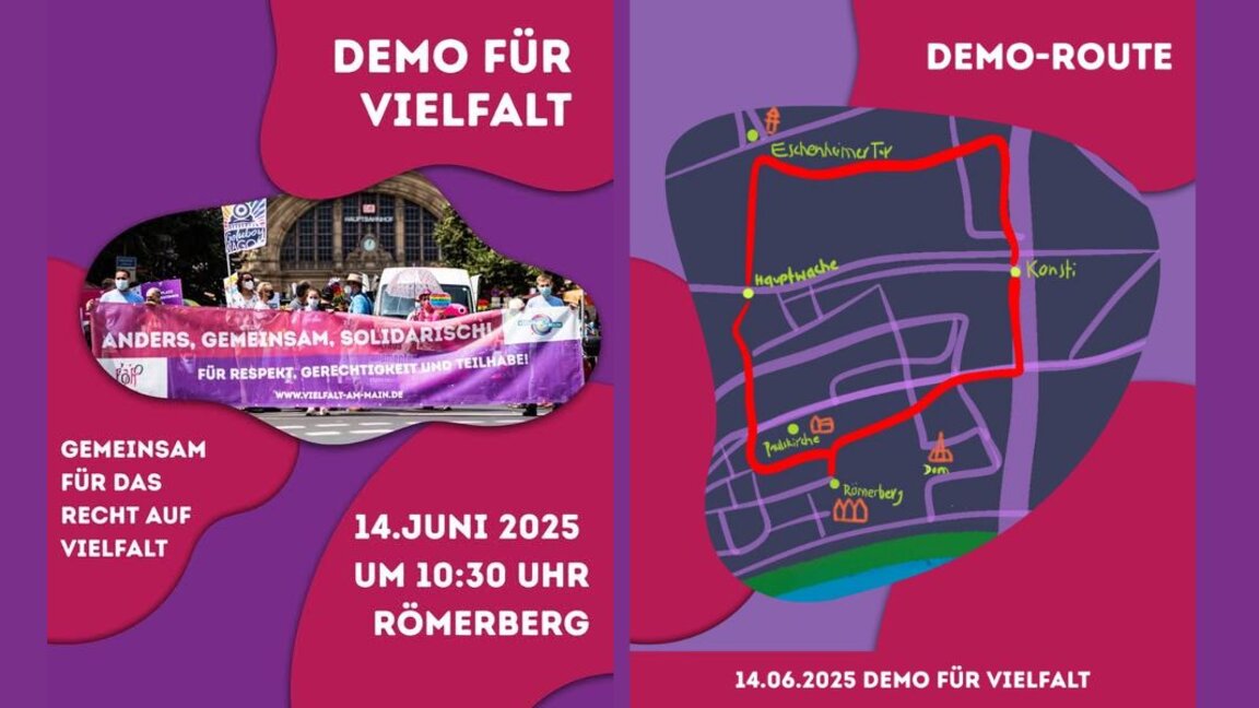 Bulgaren in Frankfurt nehmen an Demo für Vielfalt teil