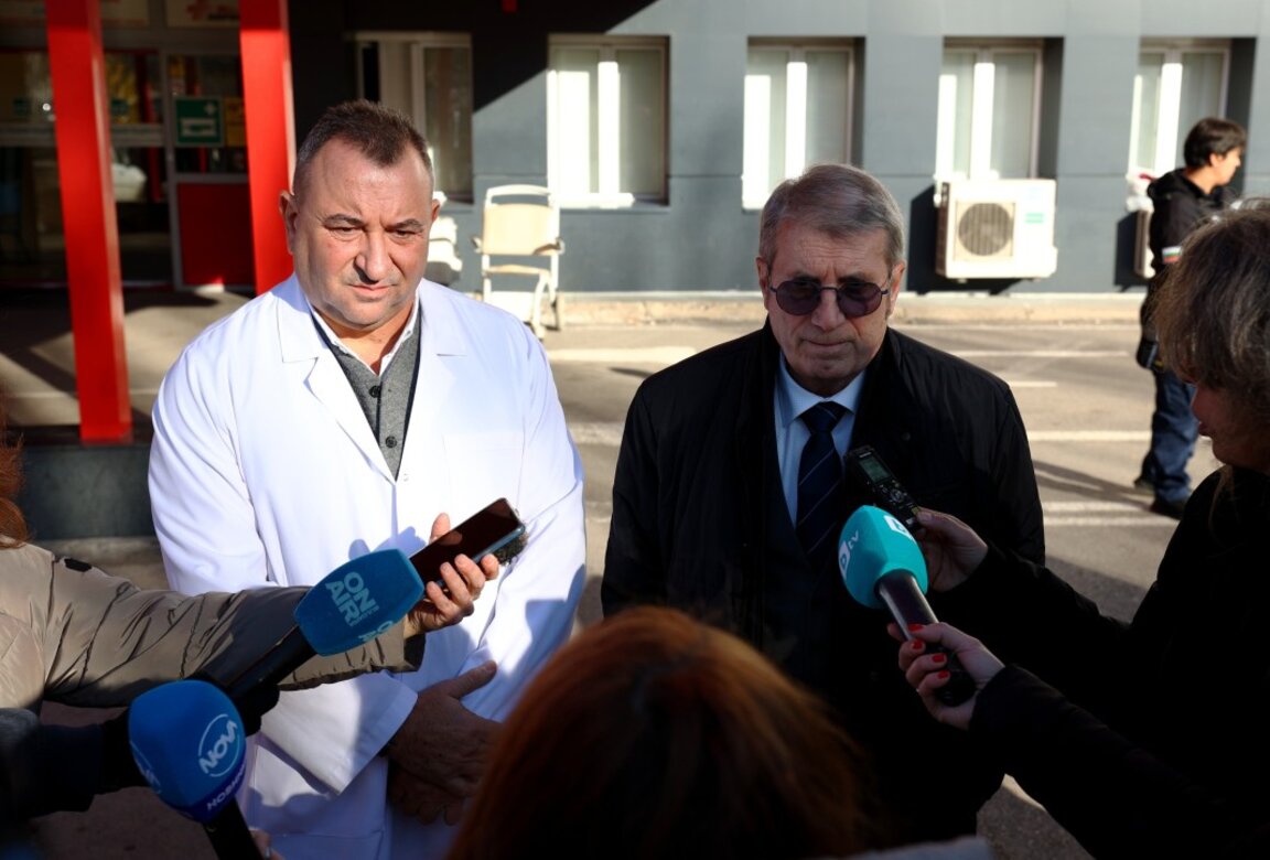 Д-р Валентин Димитров и проф. Христо Хинков