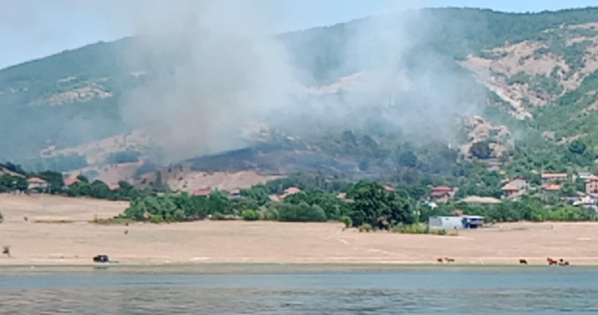 Пожарът край село Звезделина обхвана над 500 декара