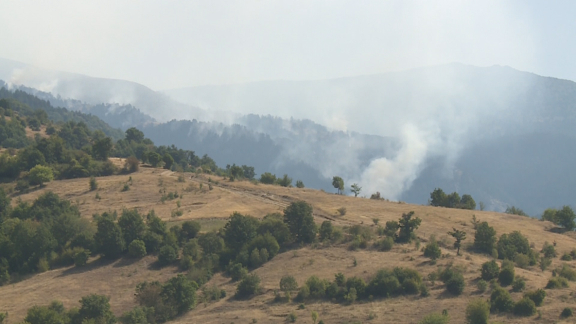 Пожарът над село Горна Крушица е локализиран