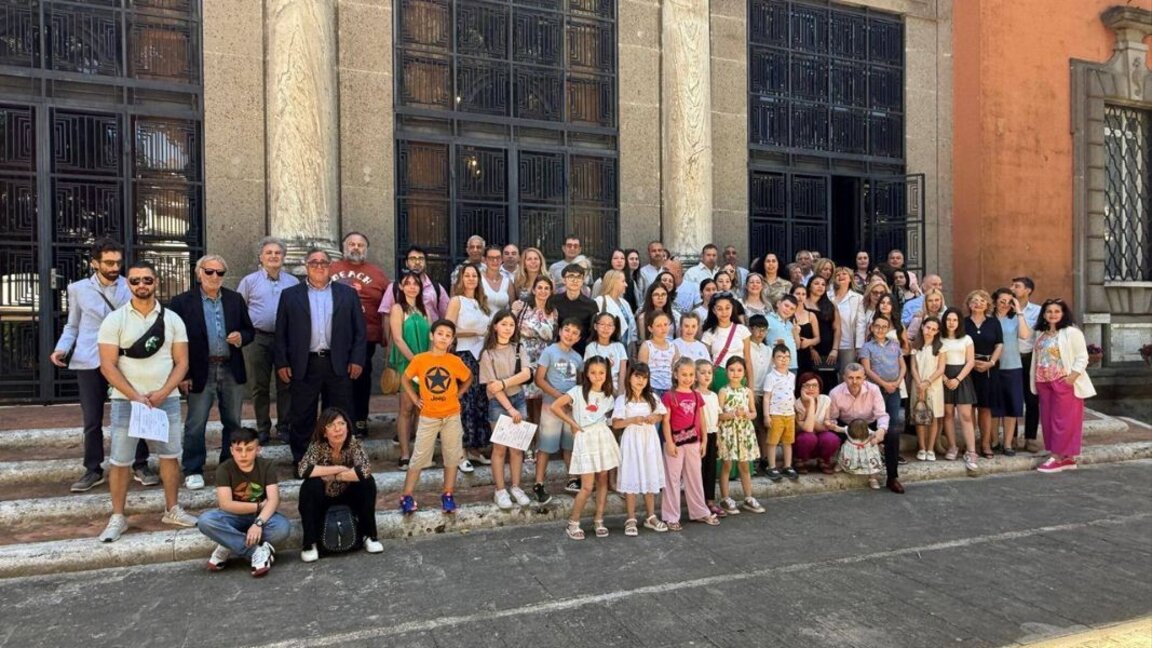 Children from "Abagar" Sunday School are actors in "The Spirit of the Masquerade Games"