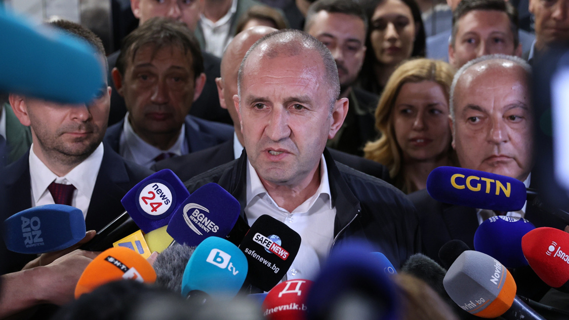 Политически реакции след резултатите от парламентарните избори - Румен Радев брифинг