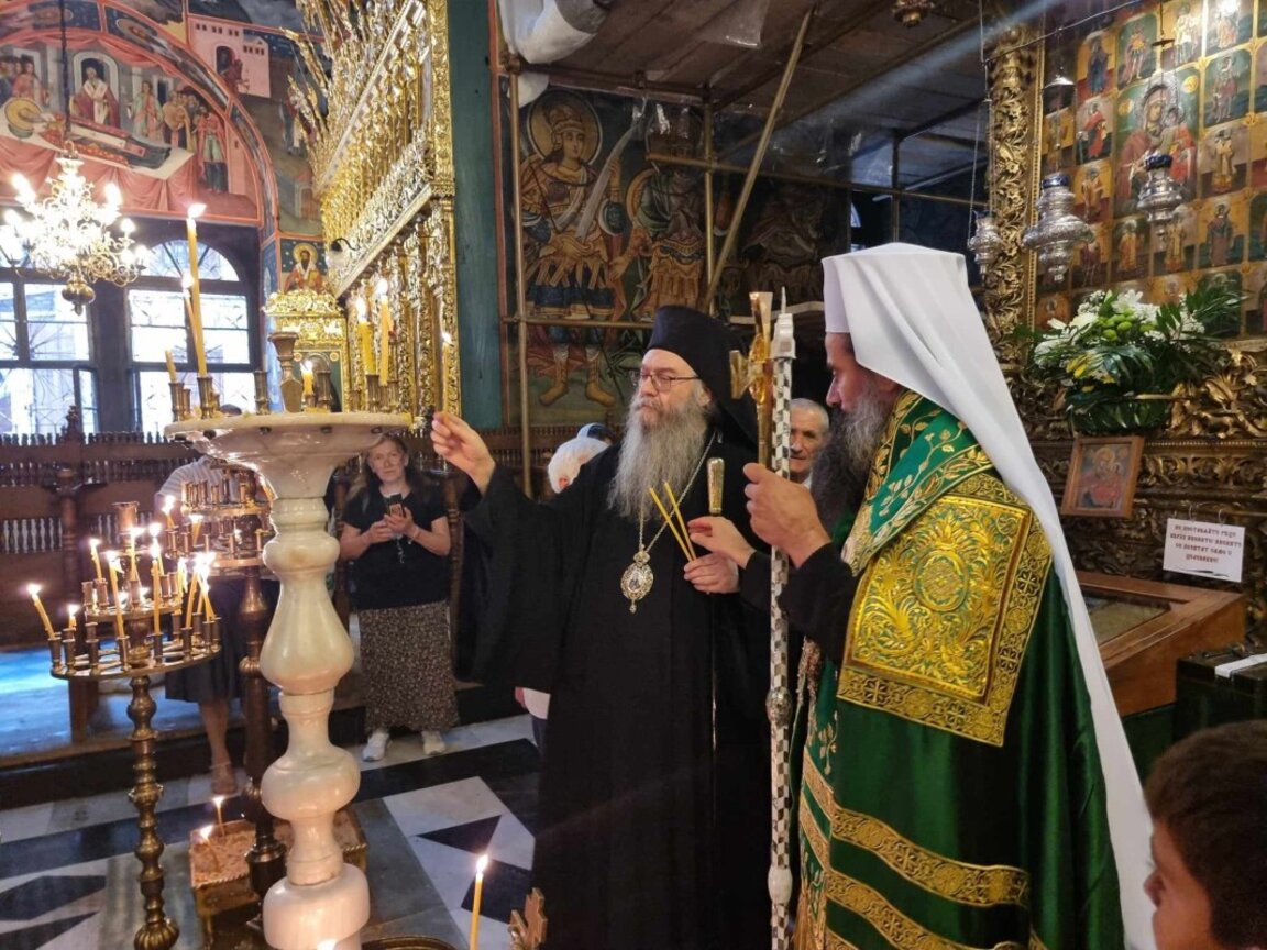 Българският патриарх оглави литургията в Рилския манастир