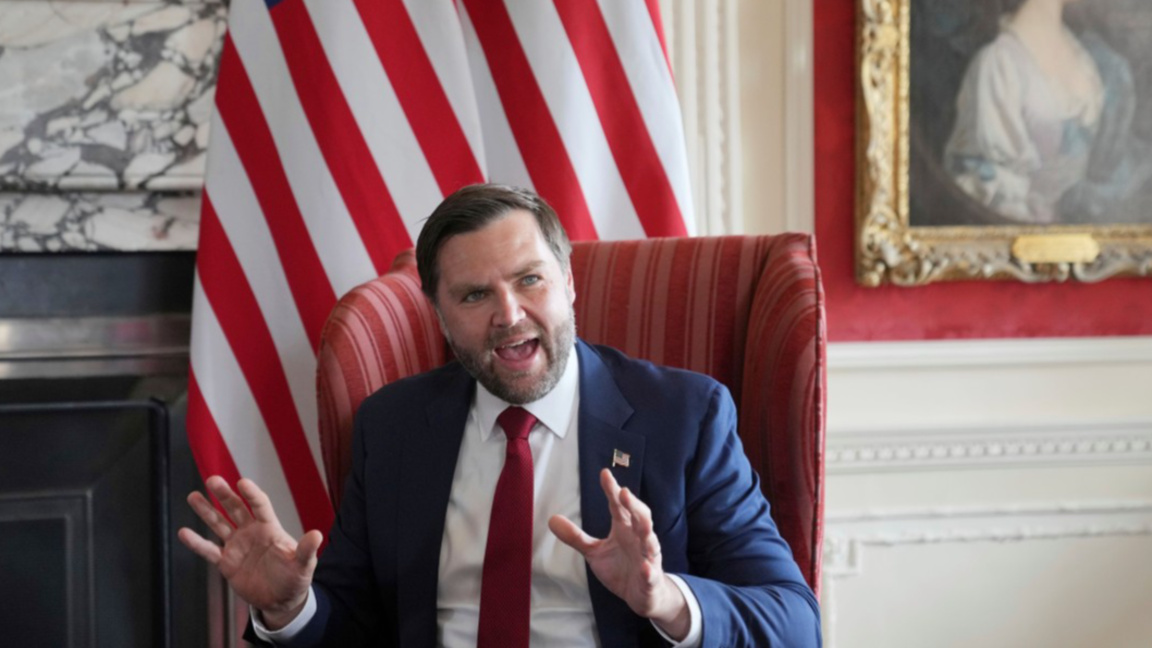 Вицепрезидентът на САЩ Джей Ди Ванс.