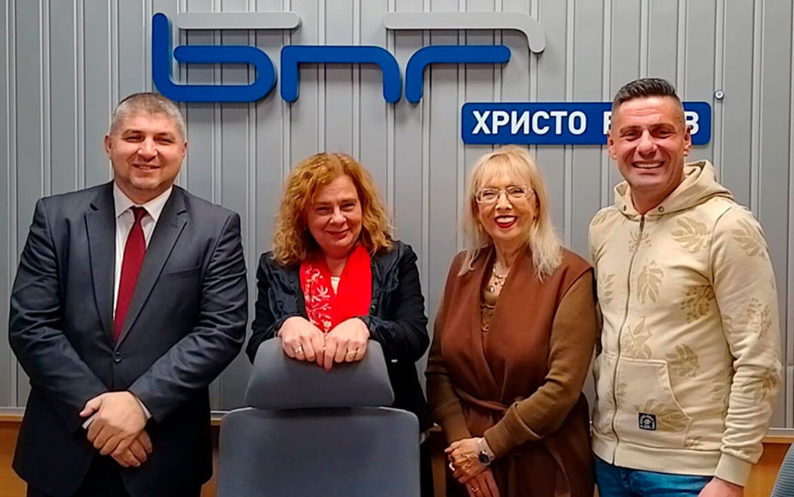 Ахмед Хасанов, Ана-Мария Кръстева, Лика Ешкенази и Милен Иванов (отляво на дясно)