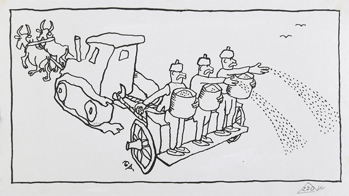 Ausstellung von Karikaturen aus sozialistischen Zeiten in Sofia zu sehen