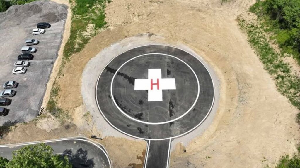 Gabrovo’da da ambulans helikopter pisti kuruldu
