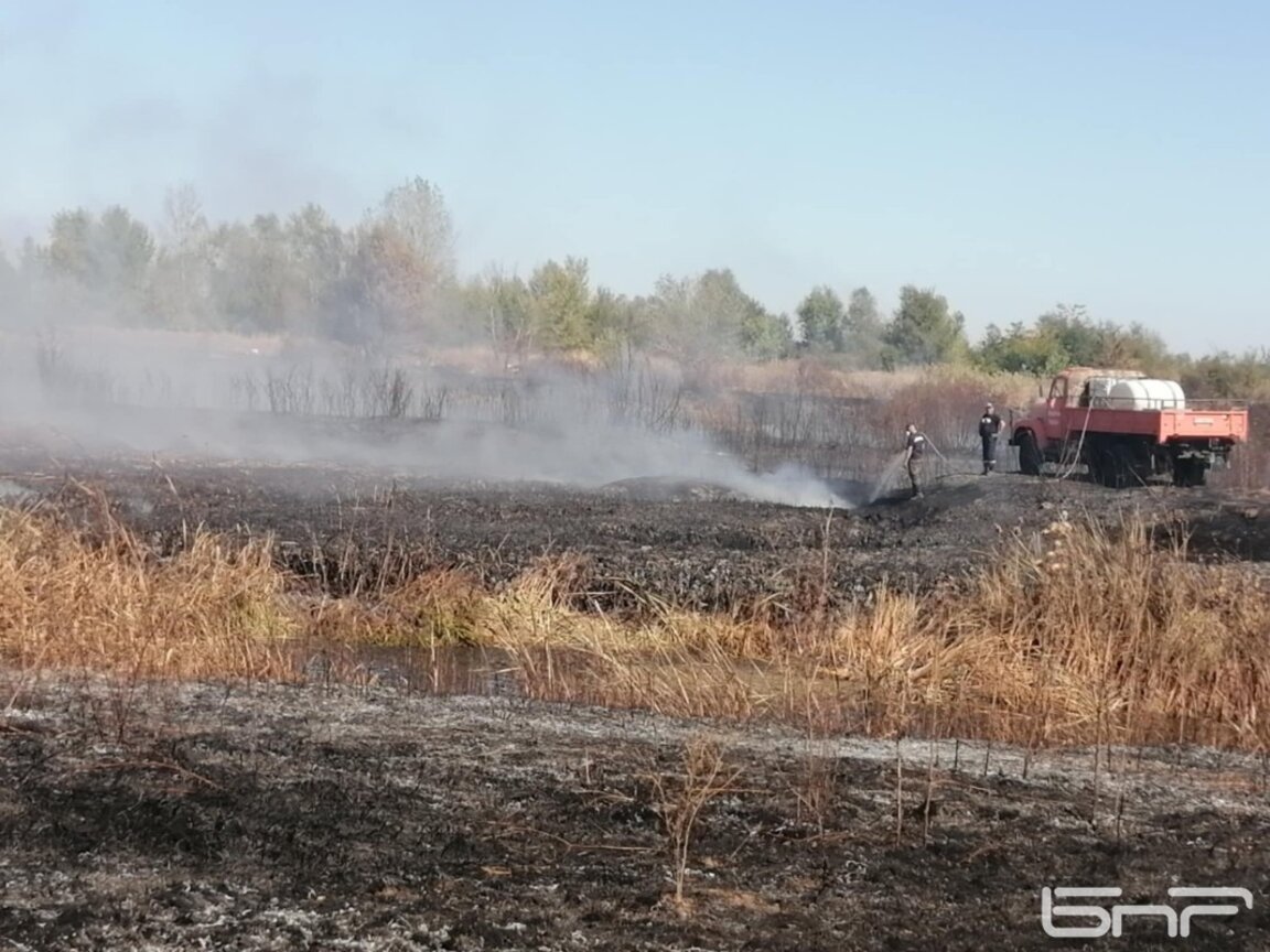 Два екипа пожарникари и доброволци ще дежурят при тлеещите огнища край Плевен