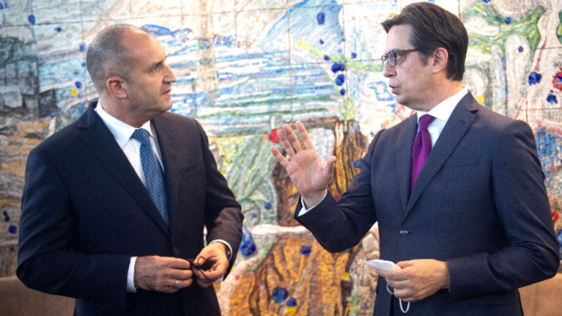 Rumen Radew und Stevo Pendarovski