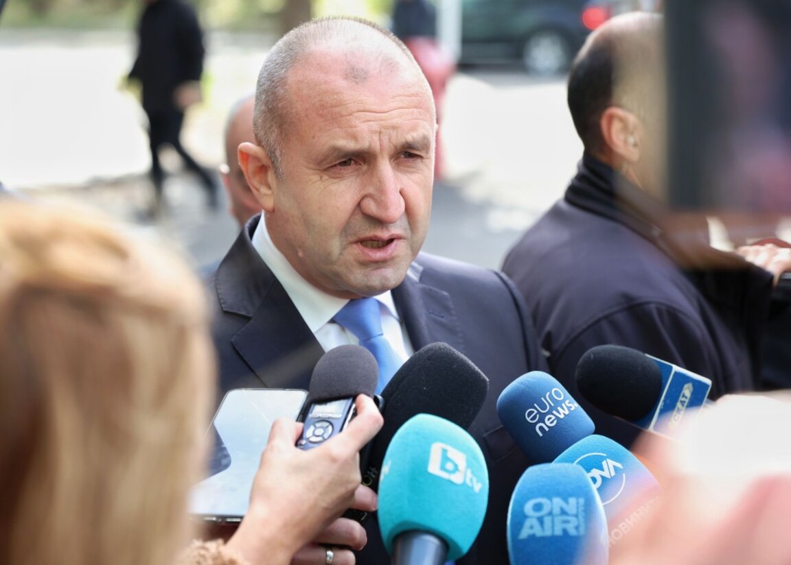 Президентът Румен Радев.