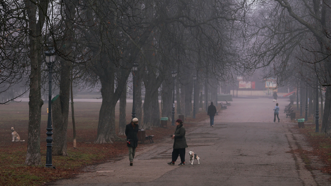 Cloudy weather with positive temperatures