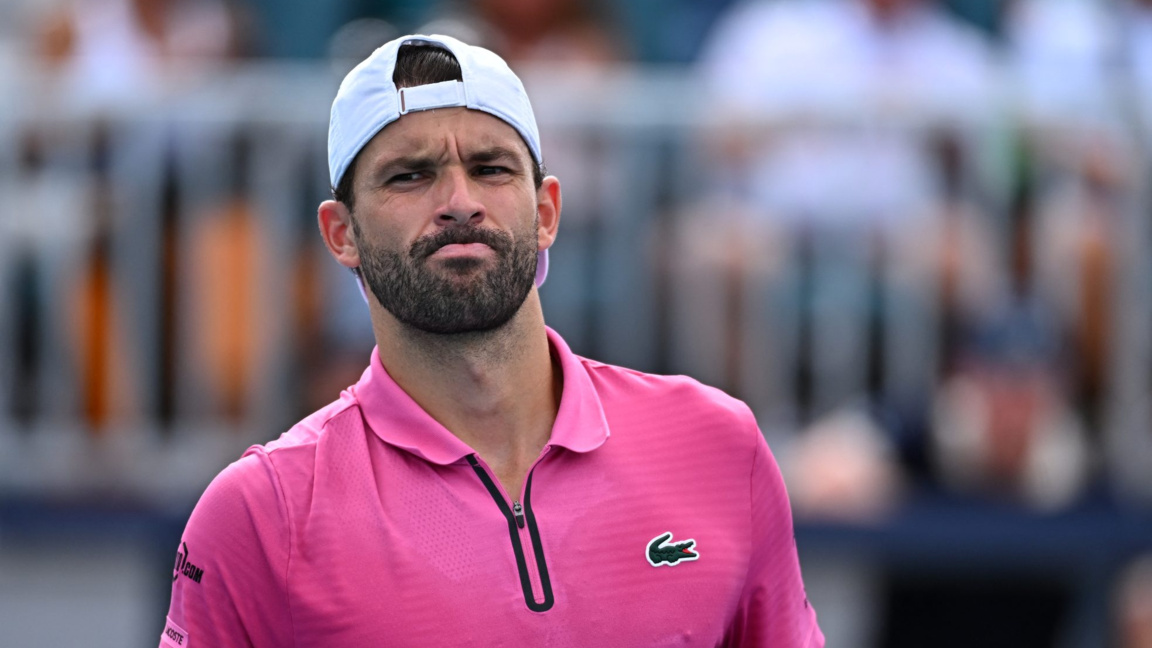 Grigor Dimitrov drops to 135th in world rankings