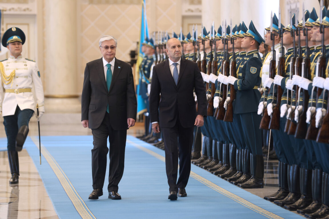 Президентите на Казахстан и България в Астана, 9 юни 2025 г.