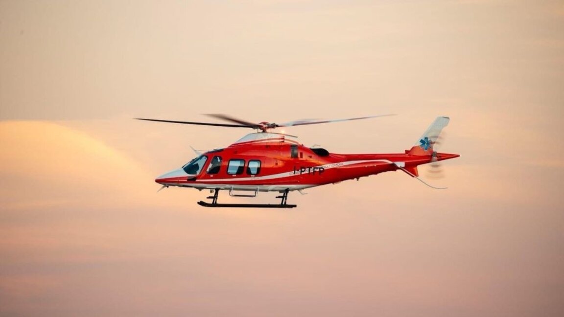 Erster Rettungshubschrauber in Bulgarien gelandet