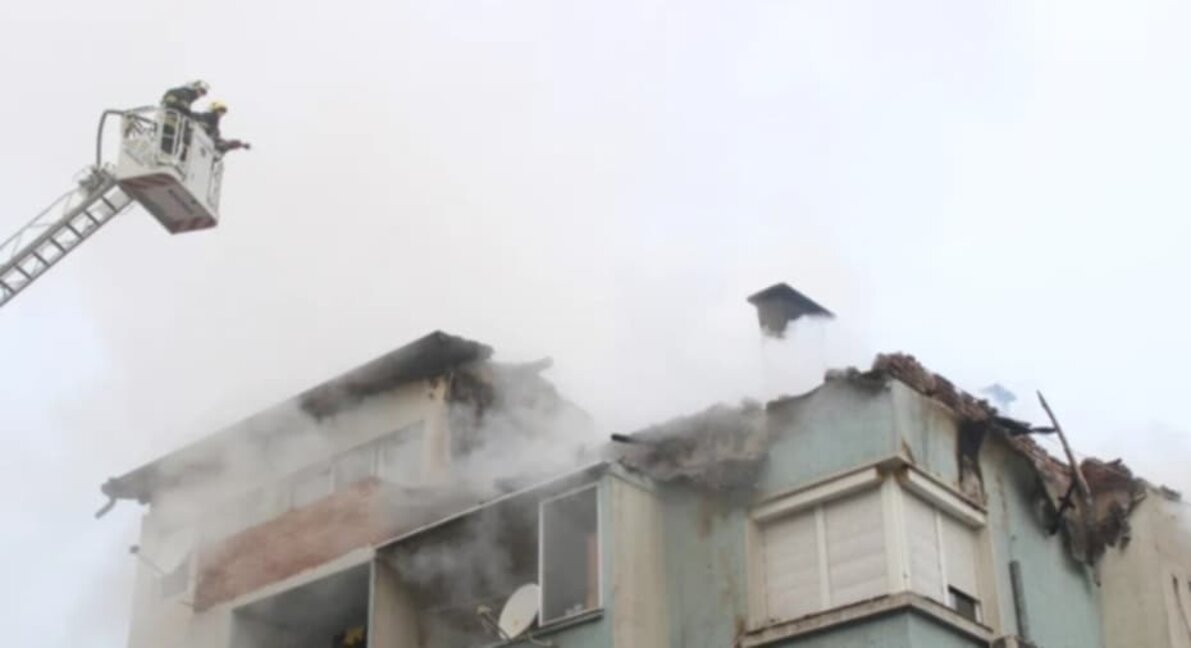 Пожар и евакуация в Благоевград