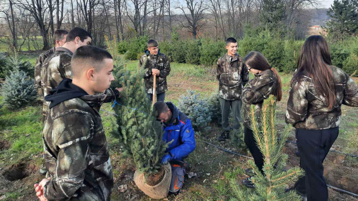 Открит урок в разсадника край Баячево